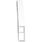 Ekena Millwork 3 1/2-in. W x 24-in. D x 24-in. H Olympic Architectural Grade PVC Knee Brace BRCP035X24X24OLY - alternate 6